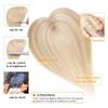 Hair Toppers for Women Human Hair Topper for Women Natural Look Straight Hair Topper 12x13cm Breathable Silk Base Clip In Brazilian Remy Hair Pieces Increase Hair Volume Hair Toppers for Women Real Hu view 4