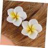 Baluue 10pcs Hawaiian Style Flower Hairpins for Women Hair Barrettes Smooth Surface Hair Clips for Daily Use and Special Occasions view 4