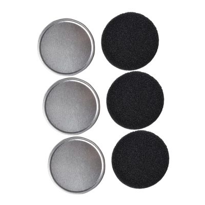 Baluue 3sets Sponge Makeup Cleaning Box Reusable Eye Shadow Brush Cleaner for Makeup Brush Maintenance Includes Sponge Boxes