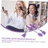 Baluue Makeup Set for Women 6pcs Silicone Brush Set Mask Applicator Foundation Makeup Brush Sponges Perfect for Girls view 3
