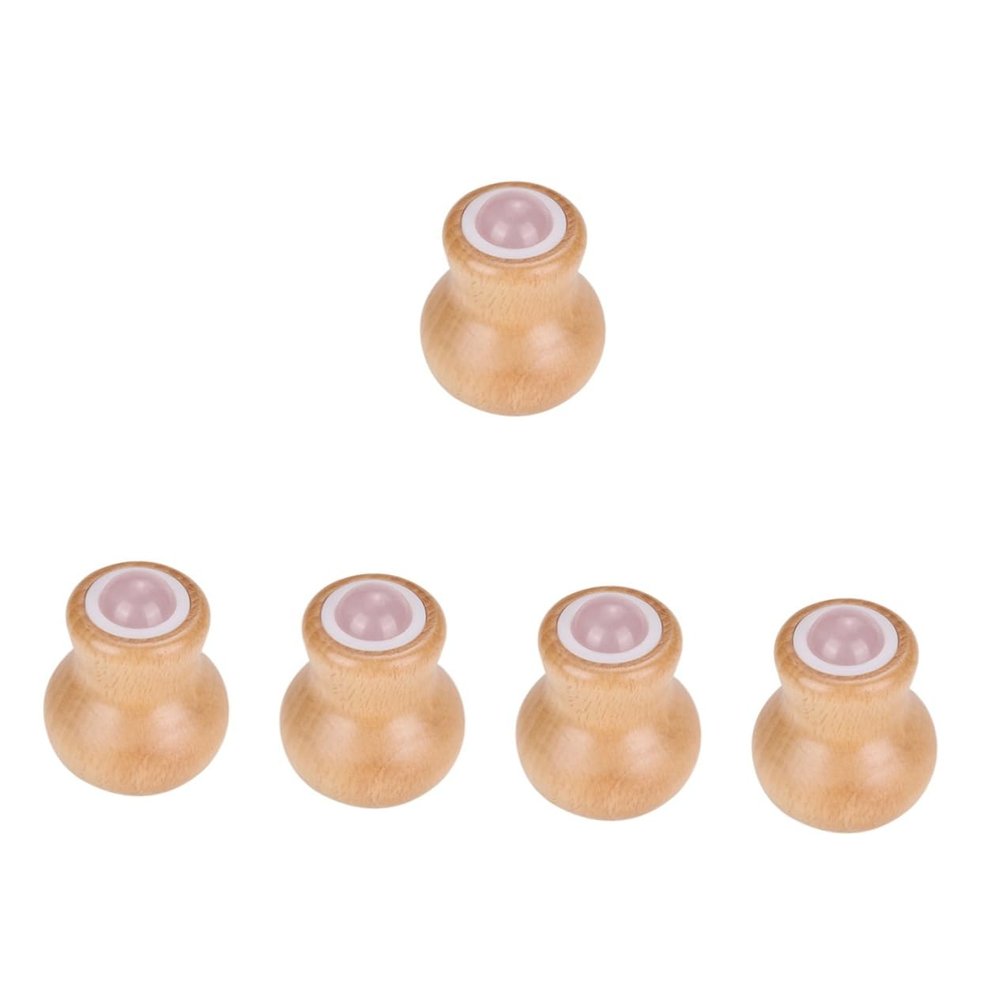 NOLITOY 5pcs Jade Massage Roller Handle for Face and Neck Relaxation Portable Facial Care Tool for Tension Relief and Cooling Effect for Self-Care and Spa Days