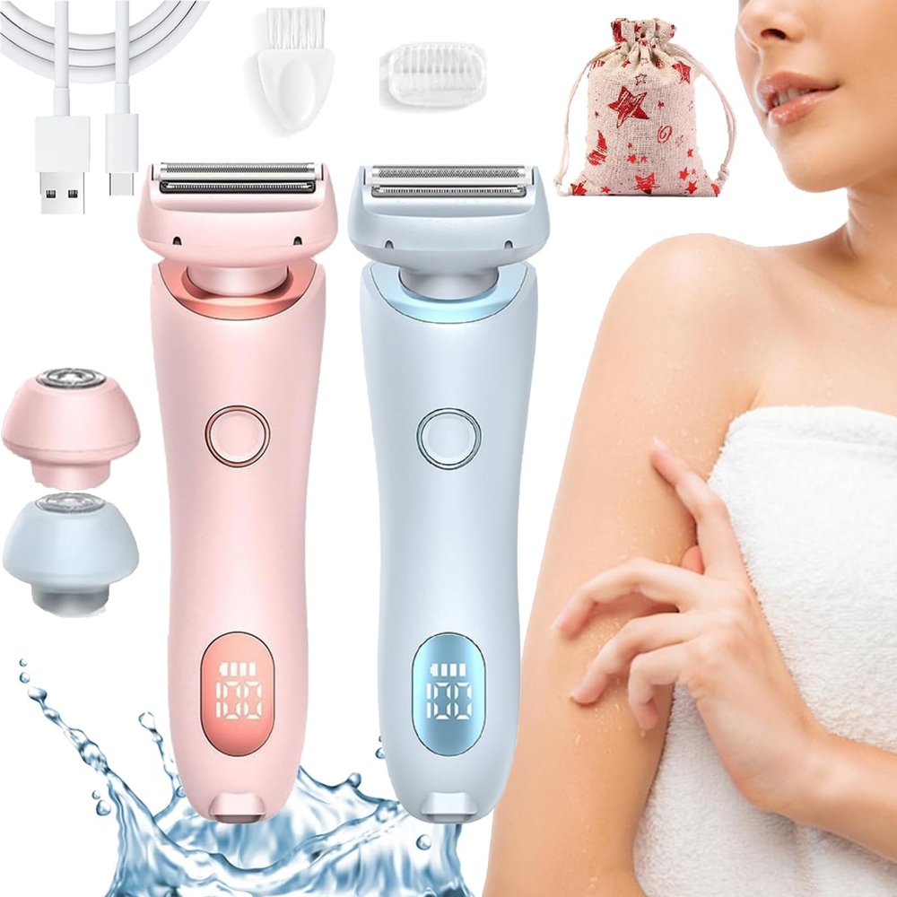 Shaver for Women, 2 In 1 Electric Shaver Razors for Women (2pcs)