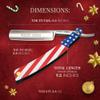 Naked Armor American Straight Razor - Shave Ready Japanese Steel Straight Razors for Men with Metal Scale, Case Included, Close Shave view 2