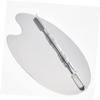 MERRYHAPY Professional Eye Shadow Makeup Palette Stainless Steel Pallet Nail Art Supplies view 3