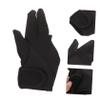 Beatifufu Insulative Finger Glove for Hairdressing Three-finger Design Comfortable and for Styling Curling and Straightening Hair Salon Home Use Black view 3