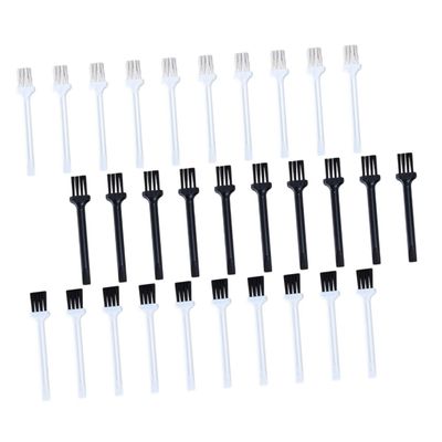 MERRYHAPY 60pcs Portable Keyboard Cleaner Brush Electric Shaver and Laptop Dust Brush for Cleaning Keyboards Circuit Boards Usb Ports and More Black White Black White