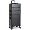 DRMEE Rolling Salon Tray, Cosmetic Case Makeup Case Rolling Beauty Salon Case Professional Makeup Case Organiser Beauty Rollling Trolley Box Salon Tray Cart view 1