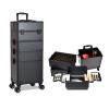 DRMEE Rolling Salon Tray, Cosmetic Case Makeup Case Rolling Beauty Salon Case Professional Makeup Case Organiser Beauty Rollling Trolley Box Salon Tray Cart view 3