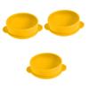 minkissy 3pcs - Silicone Wax Melting Bowl Non-stick Inner Pot for Wax Heater Compact Design for Easy Storage and Use Yellow Bowl Accessory view 1