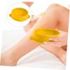 minkissy 3pcs - Silicone Wax Melting Bowl Non-stick Inner Pot for Wax Heater Compact Design for Easy Storage and Use Yellow Bowl Accessory view 4