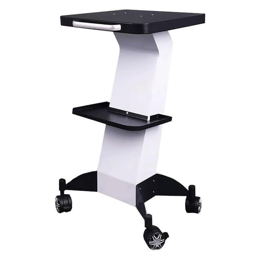 DRMEE Rolling Salon Tray, Salon Trolley Beauty Equipment Trolley Spa Trolley Cart with Silent Wheels Hairstylist Instrument Tray Salon Tray Cart