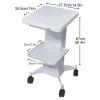DRMEE Rolling Salon Tray, Salon Trolley Beauty Equipment Trolley Spa Trolley Cart with Silent Wheels Hairstylist Instrument Tray Salon Tray Cart view 2