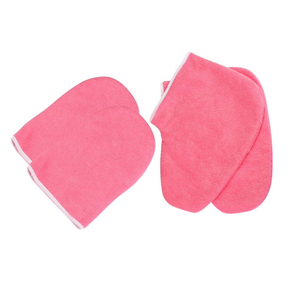Beatifufu Paraffin Therapy Foot Glove Set for Women Wax Bath Cover Skin Care Tools Spa Home Use