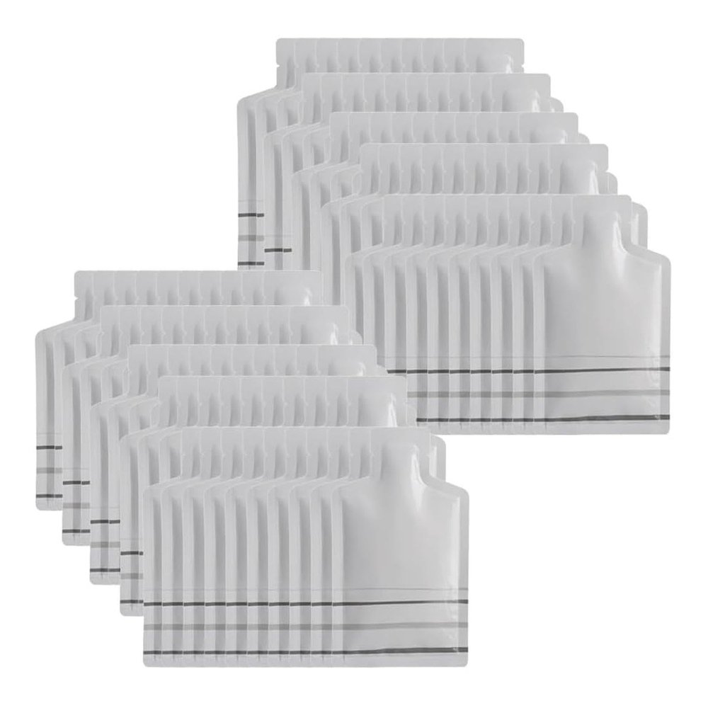 100pcs Foil Sample Pouches | Leak-Proof Heat Sealing Shampoo Dispenser Bags | Refillable Tip Open Pouches for Shower Gel, Perfume, and Cosmetics