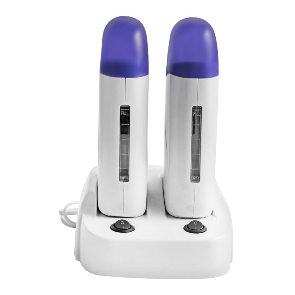 NOLITOY 1set Wax Heater for Hair Removal Dual Function Waxing Machine Shell Suitable for Salon Home Use Voltage Includes Heaters