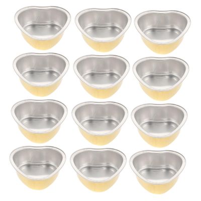 NOLITOY 12pcs Aluminum Foil Melting Wax Bowls for Diy Candle Making Nonstick Wax Warmer Bowls High-temperature Resistant Waxing Supplies for Hair Removal and Crafts