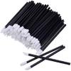 100PCs Lip Brushes Lipstick Gloss Wands Applicator Lipstick Tester Lash Brush Makeup Tool -Black Stylish view 1