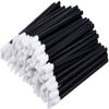 100PCs Lip Brushes Lipstick Gloss Wands Applicator Lipstick Tester Lash Brush Makeup Tool -Black Stylish view 2