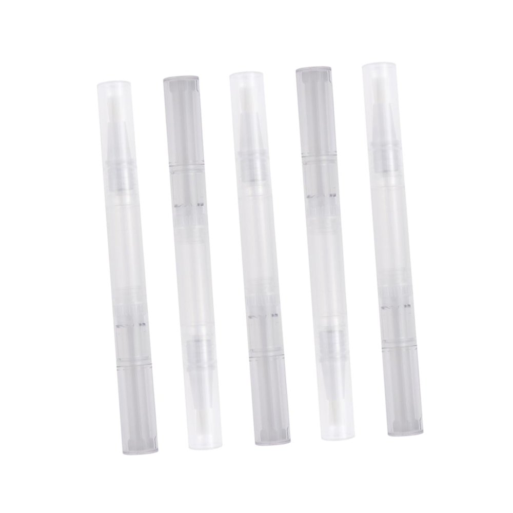 MERRYHAPY 5pcs Nail Oil Pens Brush Tip Refillable Cosmetic Applicators for Lip Gloss Essential Oils Nail Nutrition and More Portable Containers for Travel