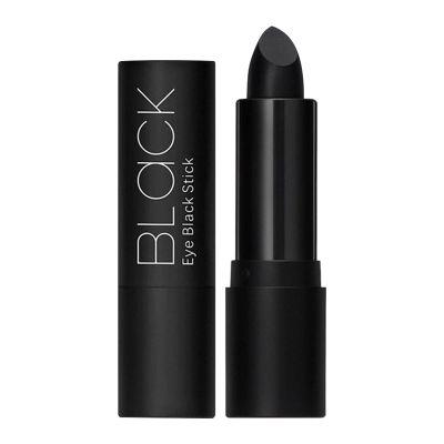 2 Pieces Halloween Black Matte Lipstick, Black Lip Face Body Paint Stick, Cream Eye Black Stick, Waterproof Long Lasting Lip Balm for Women, Eye Black Stick for Sports Party Clowns