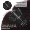 forfeels Human Hair Topper Chestnut Brown Color Topper For Women With Thinning Hair Clip In Bangs Real Human Hair Straight Wiglets Hairpieces For Solve Slightly Hair Lossing And Cover Gray view 4