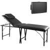 DAMGOLOZA 71in Portable Massage Table Lash Bed 2 Section Adjustable Spa Bed Lightweight Salon Table with Non-Woven Bag and Removable Headrest for Spa Footmassage Facial Salon Tattoo view 1