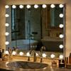 THEKLA 24 x 32 Inch Hollywood Light Vanity Mirror with 24 Bulbs Adjustable 3 Color Lights 32" Vanity Lighted Mirror for Bathroom Bedroom Wall Vanity Makeup Table Mirrors with Lights Base X10 Magnifier view 1