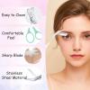 2Pcs Eyebrow Trimmer Scissors, Men Women Eyebrow Clippers, Comb Head Detachable, Safe Eyebrow Trimming Tool, Beard Trimmer, Easy to Operate for Beginners, Makeup Artist Recommended Eyebrow Scissors view 2