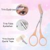 2Pcs Eyebrow Trimmer Scissors, Men Women Eyebrow Clippers, Comb Head Detachable, Safe Eyebrow Trimming Tool, Beard Trimmer, Easy to Operate for Beginners, Makeup Artist Recommended Eyebrow Scissors view 3