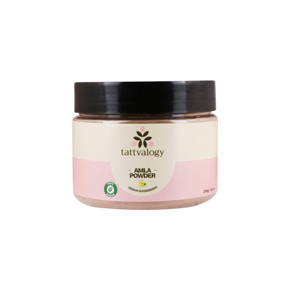 Amla Powder | Derived From Amla & Gooseberry |Emblica Officinalis | Amalaki For Hair Care | 100% Pure & Natural | Chemical & Preservatives Free | Hair Mask & Pack | In Plastic Jar - 200 GM