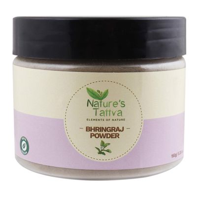 Bhringraj Powder | Pure Herbal | For Nourishment Of Skin And Hair | No Chemicals & Preservatives | Hair Mask for Hair Spa | In Food Grade Jar - 150 GM