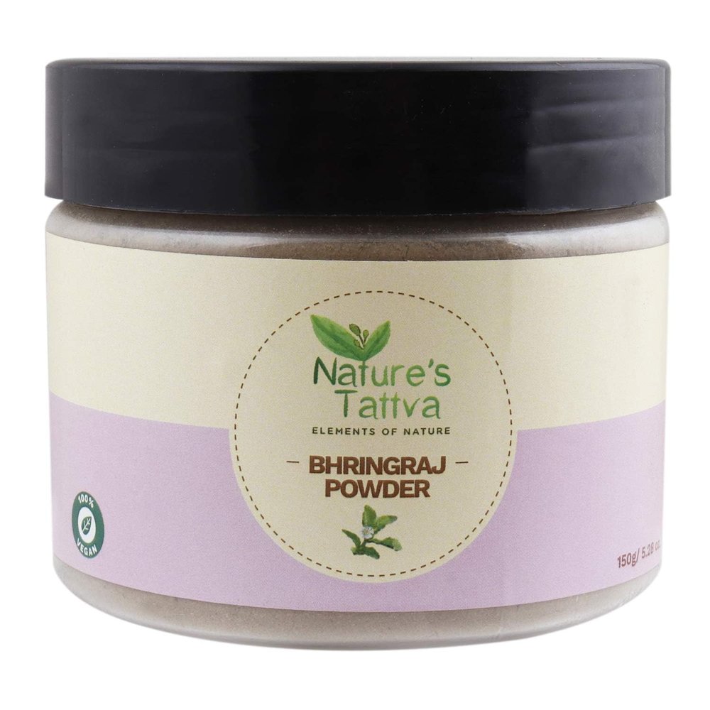Bhringraj Powder | Pure Herbal | For Nourishment Of Skin And Hair | No Chemicals & Preservatives | Hair Mask for Hair Spa | In Food Grade Jar - 150 GM