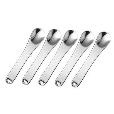 Anneome 5pcs Mini Skincare Spoon for Eye Cream Facial Mask Peel Serum Portable Beauty Spatulas