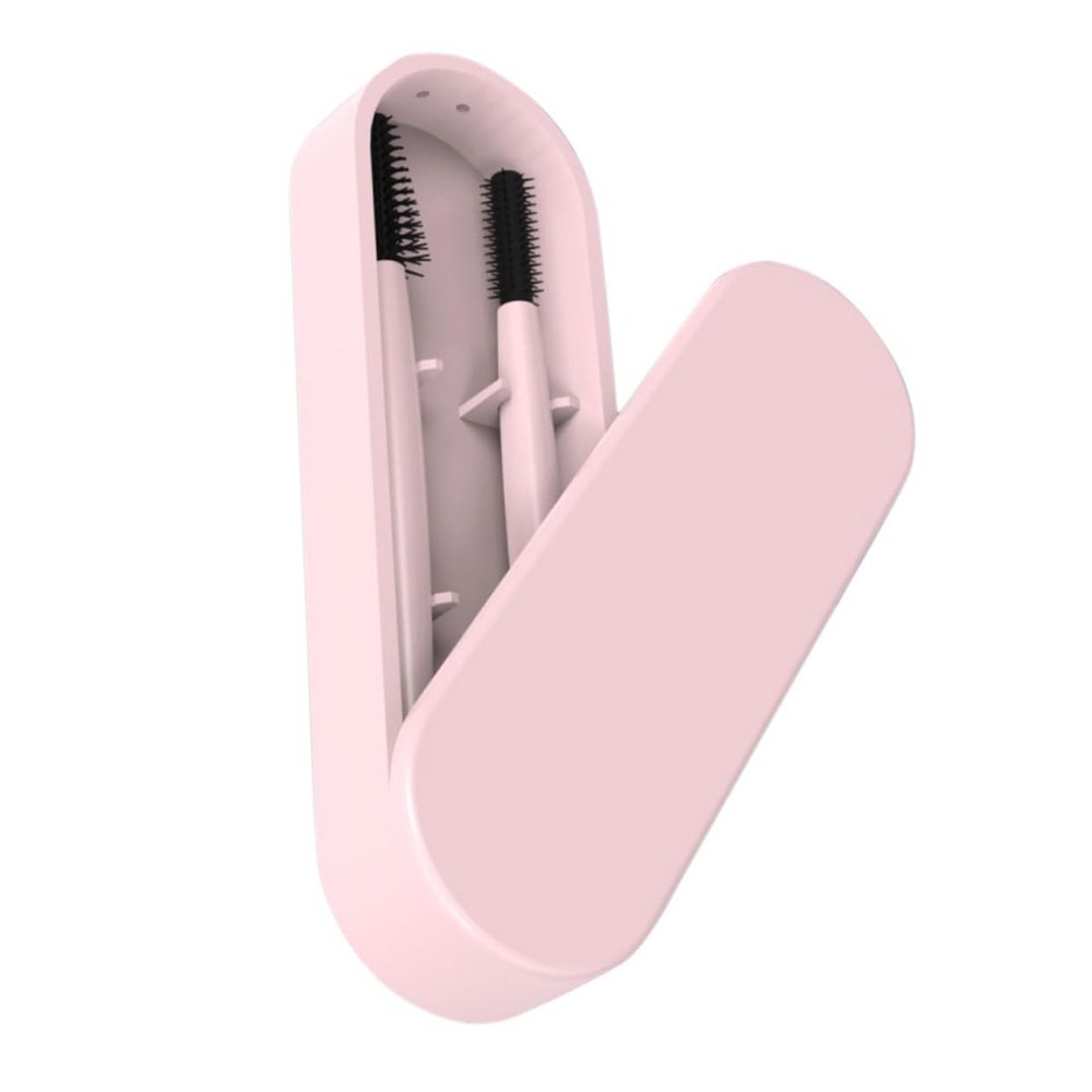 MERRYHAPY Pink Silicone Eyelash and Eyebrow Brush Set Portable Reusable Makeup Grooming Tool for Daily Eyelash Combing and Brow Shaping Travel and Beauty Salons