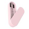 MERRYHAPY Pink Silicone Eyelash and Eyebrow Brush Set Portable Reusable Makeup Grooming Tool for Daily Eyelash Combing and Brow Shaping Travel and Beauty Salons view 1