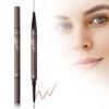 2PCS Microblading Eyebrow Pen, 2024 New 2 in 1 Dual Ended Eyebrow Pencils, Waterproof 3D Microblading 4 Fork Tip Eyebrow Pencil, Magic Eyebrow Pencil 4 Fork Tip for Natural (Auburn) view 1