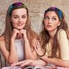 IEDHFNGDBFV 4 PCS Dental Scribble Headbands and Scrunchie for Women, Polyester Wide Headbands Hair Band Fashion Non-Slip Hair Hoop for Women Girls Hair Accessories view 2