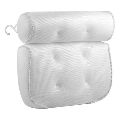 Baluue Ergonomic Bathtub Pillow Cloth Spa Neck Rest with Suction Cups for Comfort Bathtub Durable Design for Long-Lasting Use