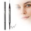 2PCS Microblading Eyebrow Pen, 2024 New 2 in 1 Dual Ended Eyebrow Pencils, Waterproof 3D Microblading 4 Fork Tip Eyebrow Pencil, Magic Eyebrow Pencil 4 Fork Tip for Natural (Grey) view 1