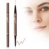2PCS Microblading Eyebrow Pen, 2024 New 2 in 1 Dual Ended Eyebrow Pencils, Waterproof 3D Microblading 4 Fork Tip Eyebrow Pencil, Magic Eyebrow Pencil 4 Fork Tip for Natural (Brown) view 1