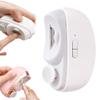 3 in 1 Automatic Electric Nail Clipper with Polishing, Safe and Convenient Nail Trimmer, Two-Speed Adjustment Electric Toe Nail Clippers Nail Cutter with Light for Kids Adults (White) view 1