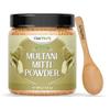 100% Natural Multani Mitti powder for Exfoliating, Soothing, Nourishing, Smoothening Face, Skin and Hair Fuller's Earth, Bentonite Clay with Spoon - 100g(Pack Of 2) view 1