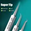 Usiveinborn Blackhead Remover, Usiveinborn Tweezers, Teppeic Tweezers, Usiveinbor Pimple Popper Tool Kit, Stainless Steel Professional Facial Blackhead Remover Tweezers,125  Elbow Design (7PCS) view 2