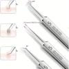 Usiveinborn Blackhead Remover, Usiveinborn Tweezers, Teppeic Tweezers, Usiveinbor Pimple Popper Tool Kit, Stainless Steel Professional Facial Blackhead Remover Tweezers,125  Elbow Design (7PCS) view 3