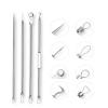 Usiveinborn Blackhead Remover, Usiveinborn Tweezers, Teppeic Tweezers, Usiveinbor Pimple Popper Tool Kit, Stainless Steel Professional Facial Blackhead Remover Tweezers,125  Elbow Design (7PCS) view 4