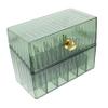 Anneome Transparent Lipstick Organizer Box Capacity Makeup Storage for Dressing Table User-friendly Design for Home Use Dustproof and Practical Lipstick Holder Elegant Green view 1