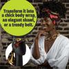 Pardon My Fro Hair Wrap - Multi Purpose Fashion Head Wrap - Harlem view 4