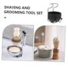 AUTSUPPL Stainless Steel Soap Bowl Set for Men Durable Shaving Bowl with Holder Lightweight Grooming Kit for Home and Travel Use and Brothers view 3