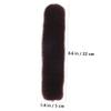 Healeved Copper Buckle Bun Shaper Roll Nylon Hair Bun Maker Ponytail Holder Hair Curling Tool for Diy Styling Random view 2
