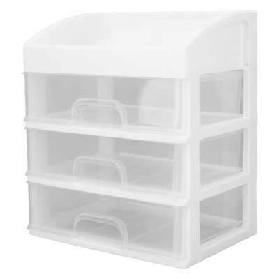 3 Layer Drawer Makeup Organizer, 3 Layer Drawer Type, Makeup Storage Drawers, Transparent Makeup Storage Organizer